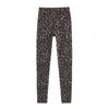 Leggings med hög midja och leopardmönster: Dambyxor för höst/vinter, smalnar av, kontrollerar magen, lyfter rumpan, med plus sammet, för yoga.