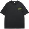 MMOPTOP Trendy Printed T-Shirt, Men's Summer Pure Cotton Heavyweight Short-Sleeve Loose Casual Undershirt, Women's M0004 Apricot Color 2XL
