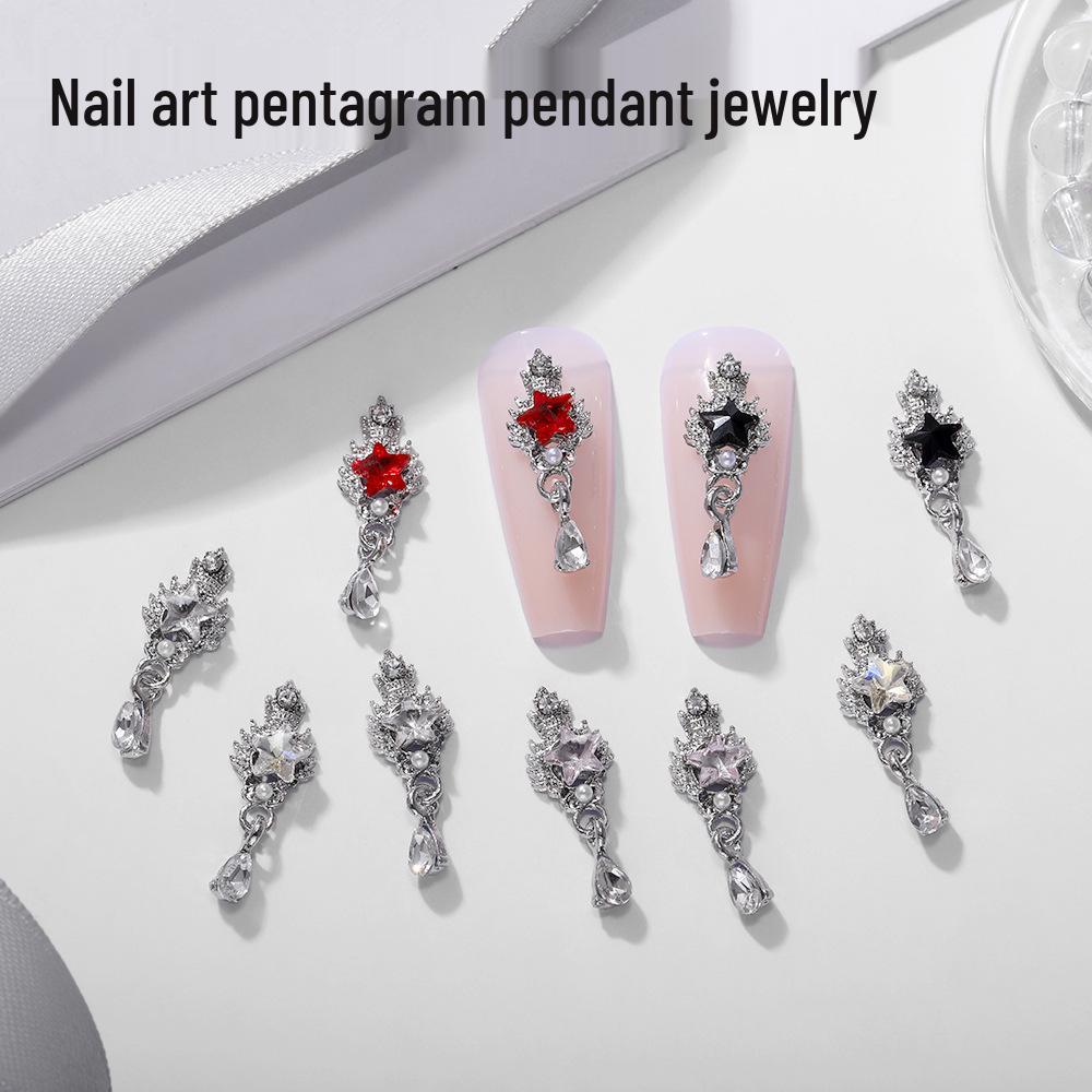 Star Rhinestone Baroque Nail Art Pendants