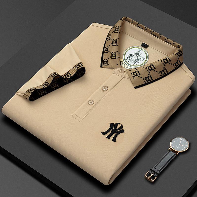 TrendHub Men's Short-sleeved T-shirt Polo Shirt New High-end Business T-shirt