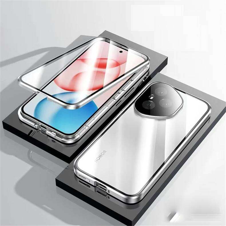 Magnetic Case for Huawei Honor 500 400 Pro/ 200 Pro/ 300 / 90 with Metal Frame Double Sided Tempered-Glass Full Lens Protection Cover Phone Bumpers
