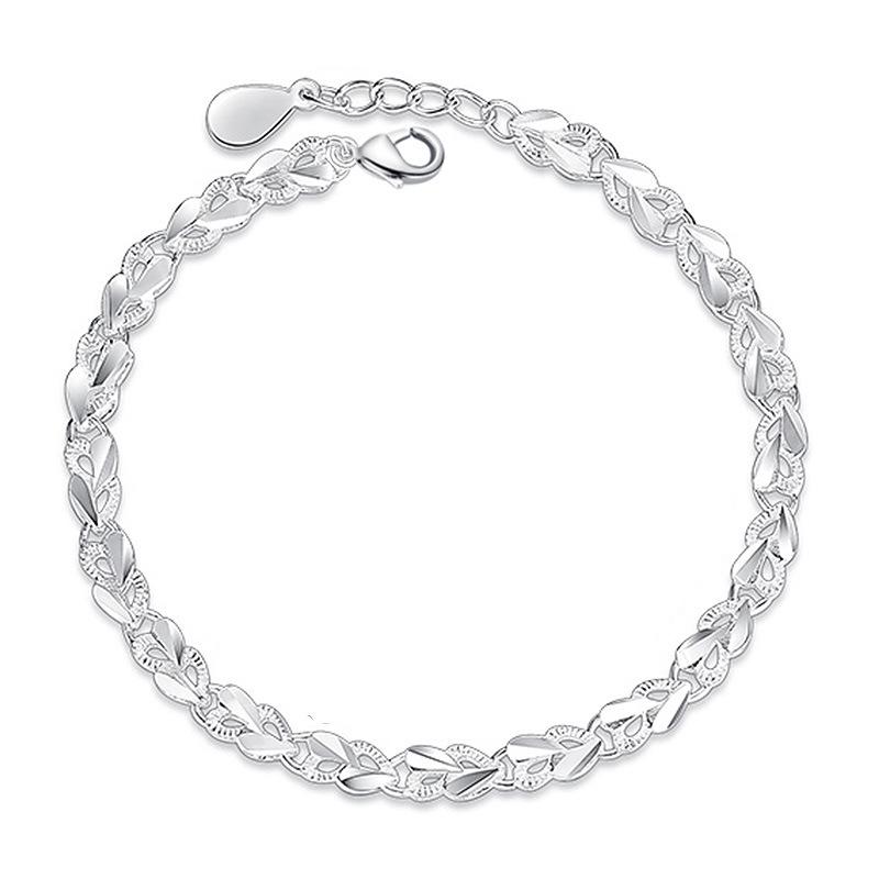 Creative XO Heart Bracelet for Women: S925 Silver, Korean Style, Versatile Fashion Accessory