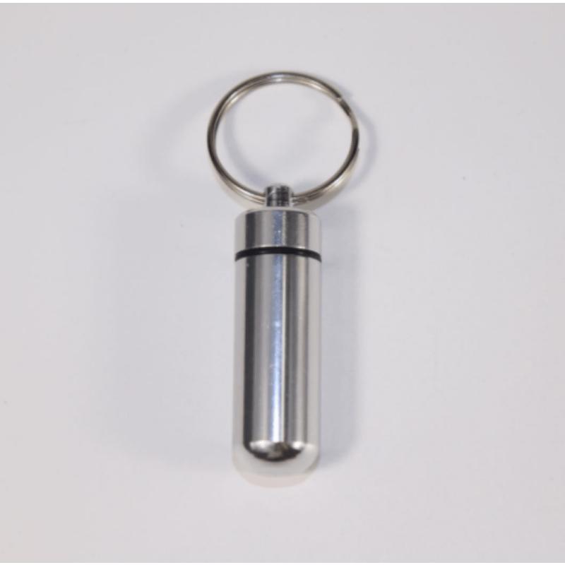1PCS Colorful Baby Aluminum Pill Box Medicine Case Container Bottle Holder Keychain Outdoor Pill Case Pillbox Portable