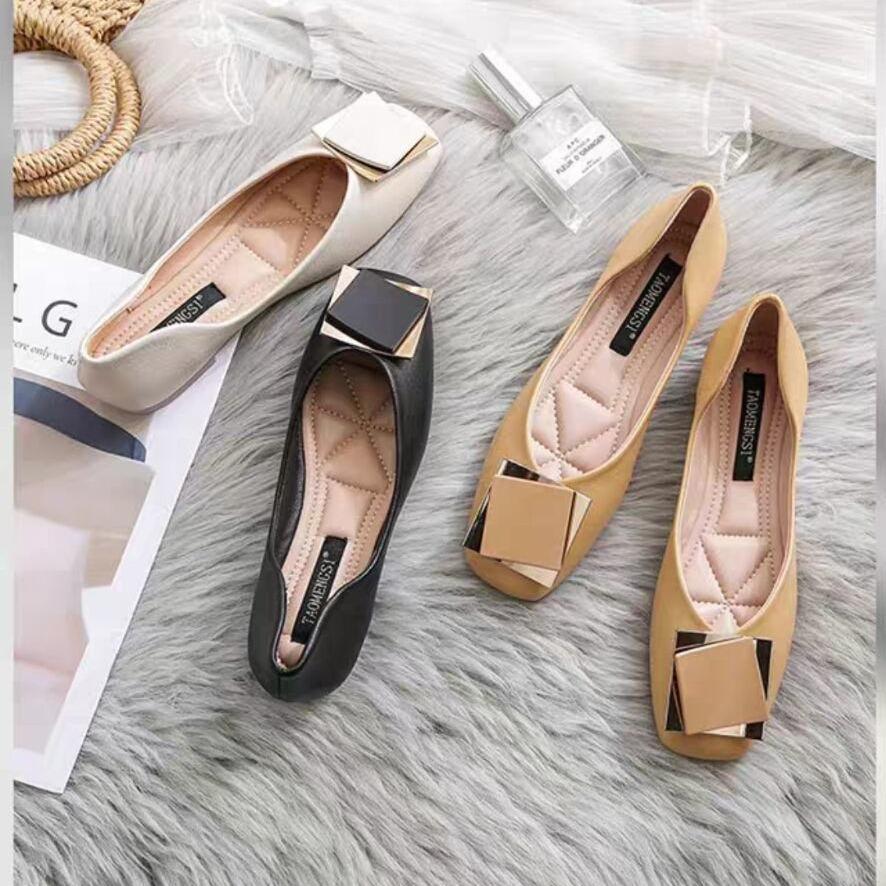 Flat-bottomed French small fragrant single shoes women's shoes 2025 new spring and autumn soft-soled comfortable Doudou shoes gentle evening shoes