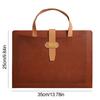 PU Documents Storage Bag Large Capacity Business Bag Durable File Folder  School Office Supplies