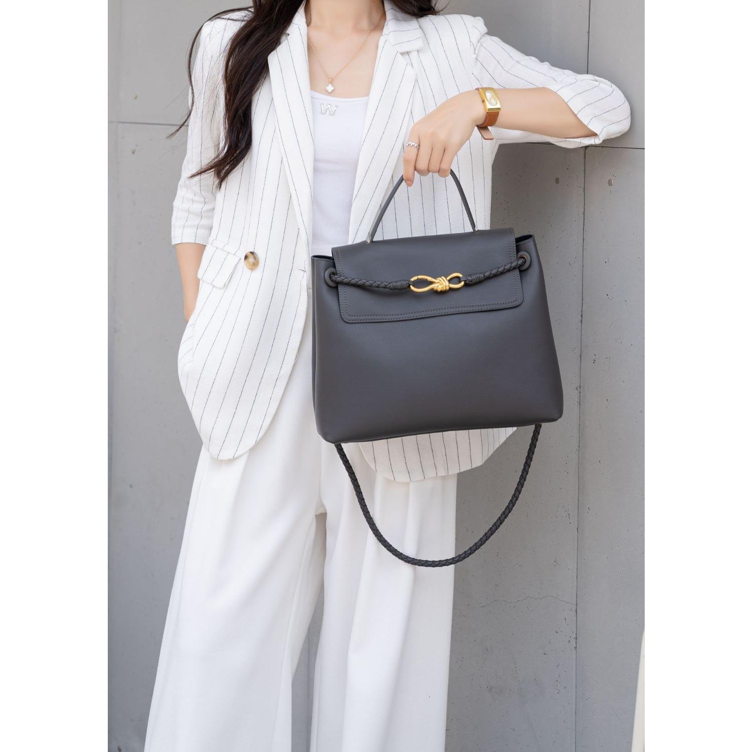 

Женская сумка из коровьей кожи на одно плечо, женская сумка, модные изменения, новая, большая вместимость, практичная, большая сумка премиум-класса из кожи тёмно-синий