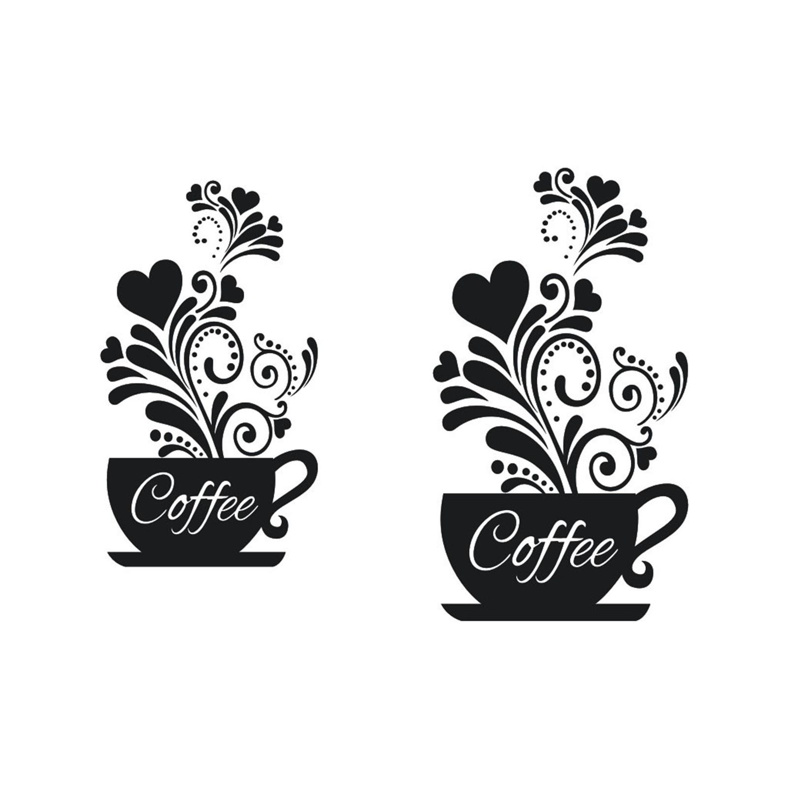 

Цветочные наклейки для кафе, ПВХ, наклейки на стену, украшение для гостиной