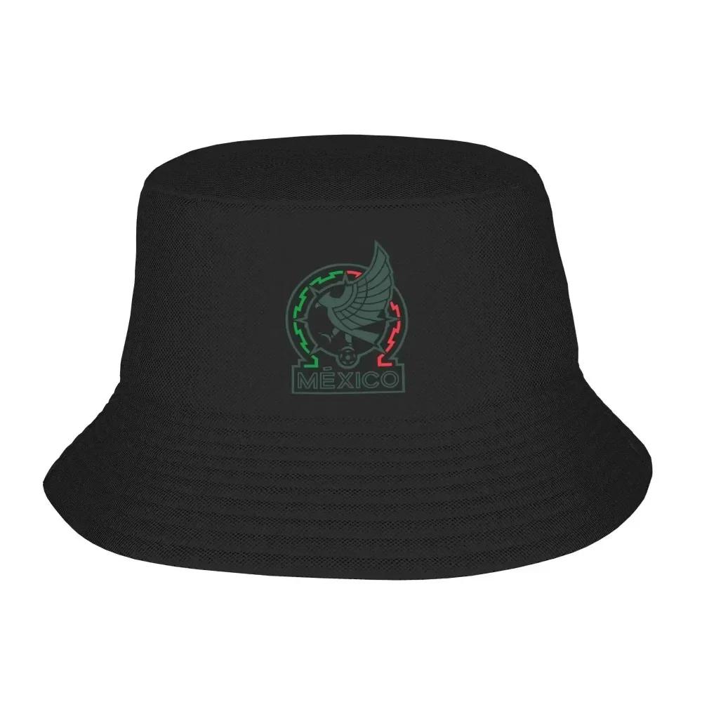 Mexico national football team Design Bucket Hat Summer FisherUnisex Hat Outdoor Sun Protection Fishing Hunting Cap Ladies H