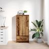 VidaXL Cabinet with Drawer Old Wood 55.5x34x119.5 Cm Engineered Wood, Storage Cabinet, High Sideboard, Cabinet of 861650