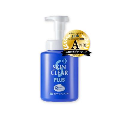 Medizinisches Duschgel SKIN CLEAR PLUS Skin Clear Plus Medizinischer Schaum Skin Clear Plus Flasche 450 ml Medizinische Schaumseife Sauberer Kräuter-Lavendelduft