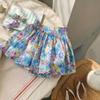 2023 Summer Korean Floral Skirt Shorts for Girls - Sweet Fashionable Kids' Hot Pants