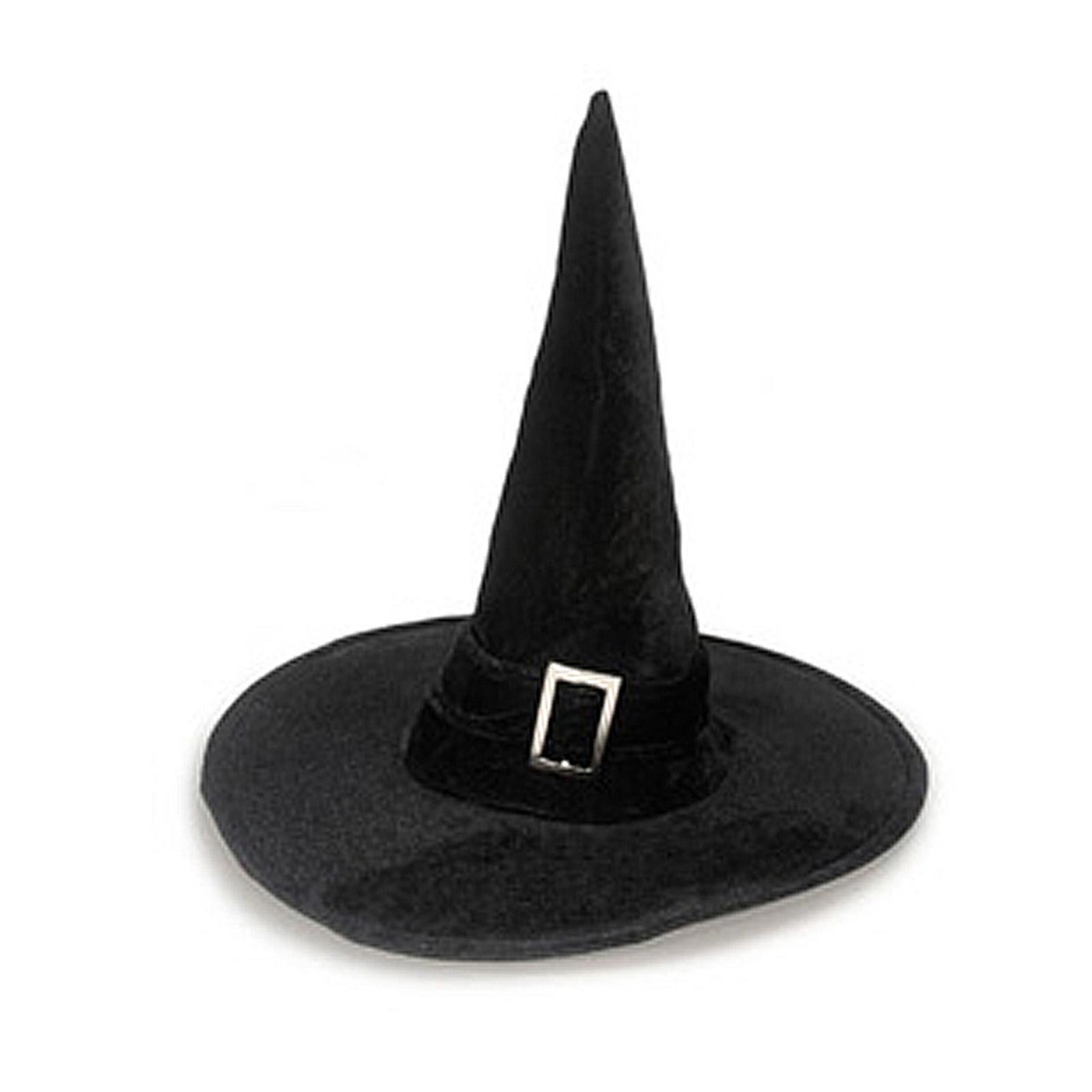 

Witch Hats Halloween Costume Accessory for Halloween Party Decorations Hat with Elegant Buckles for Masquerades 1 чёрный