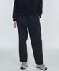 Manavis Seven Single-Pleat Wide Elastic Waist Pants [Black]