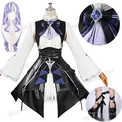 Zzz Vivian Banshee Cosplay Costume Wig Hair Zenless Zone Vivian Cosplay Shoes Women Party Carnival Role Play Halloween Costumes
