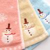 Christmas Hand Face Towel  for Kids 100% Cotton Snowman Washing Cloth  Home Towels Bathroom New Year Xmas Gift