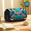 Large-Capacity Double-Layer Flip-Top Pencil Case Suitable for School & Travel - Multi-Functional Makeup Organizer & Stationery Holder with Hummingbird