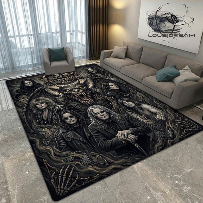 Tappeto stampato Ozzy Osbourne Soggiorno camera da letto tappeti antiscivolo Tappetino yoga zerbino Tappeto da esterno tappeto kawaii regalo di compleanno