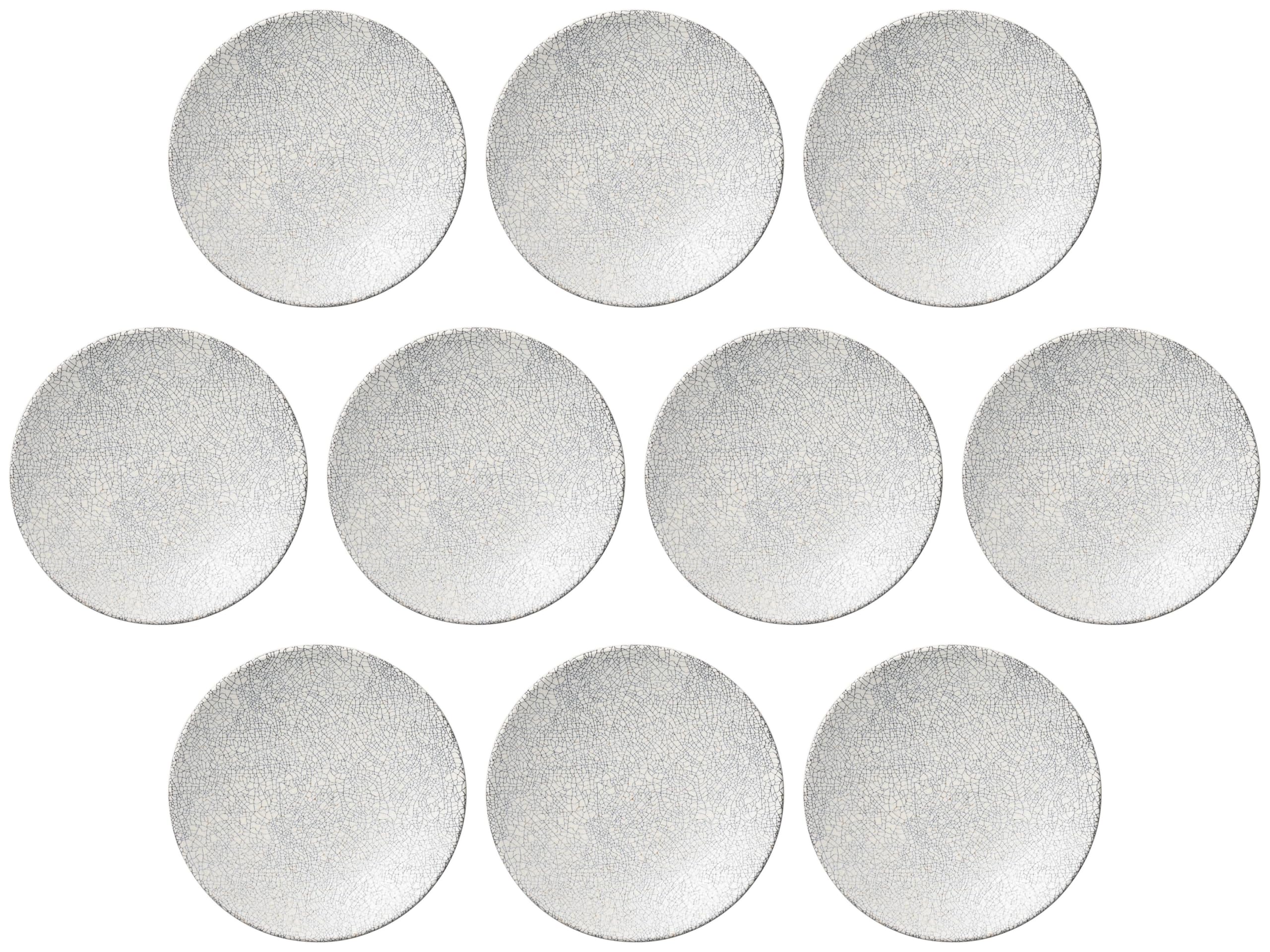 

Set of 10 Modern White 19cm Plates x Medium Plates Setomonohonpo [19.3 2cm] Western-style белый