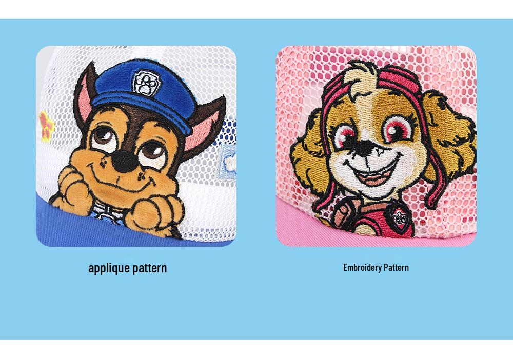 2026 Spring/Summer Paw Patrol Kids' Mesh Baseball Cap - Sun Protection for Boys & Girls