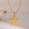  Hot Style Exquisite Star Pendant Necklace for Women Stainless Steel 18K Plated Exquisite Arrivals Jewelry