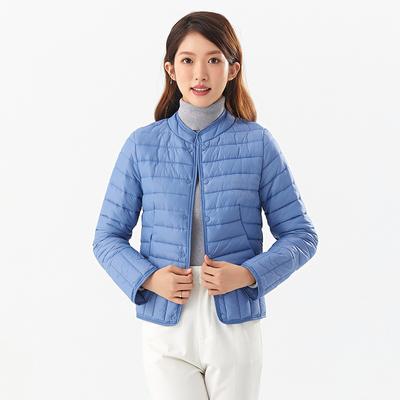 Women's Fall and Winter Youth Lightweight Warm Long-sleeved Cotton Liner Women's Home Cotton Clothing Cotton Clothing Top 2388 Double-sided
