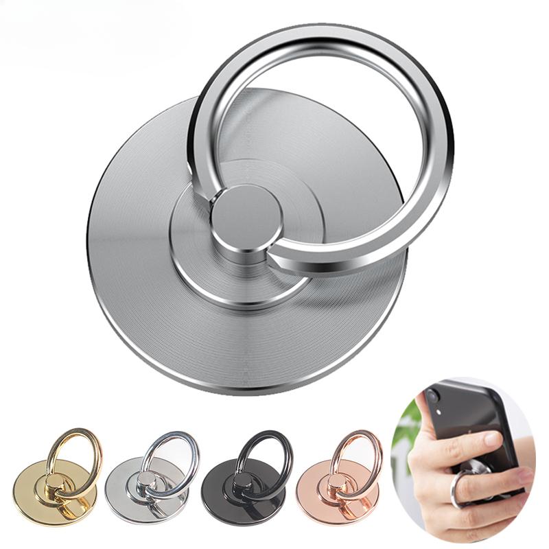 Mobile Phone Finger Ring Holder 360° Rotation Folding Back Stickers Desktop Grip for iPhone 15 14 Pro Max Huawei Samsung Xiaomi