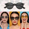 [uxcell] Square Polarized Sunglasses, Retro Trend Sunglasses, Unisex, Light Black (BlackGray Lenses)