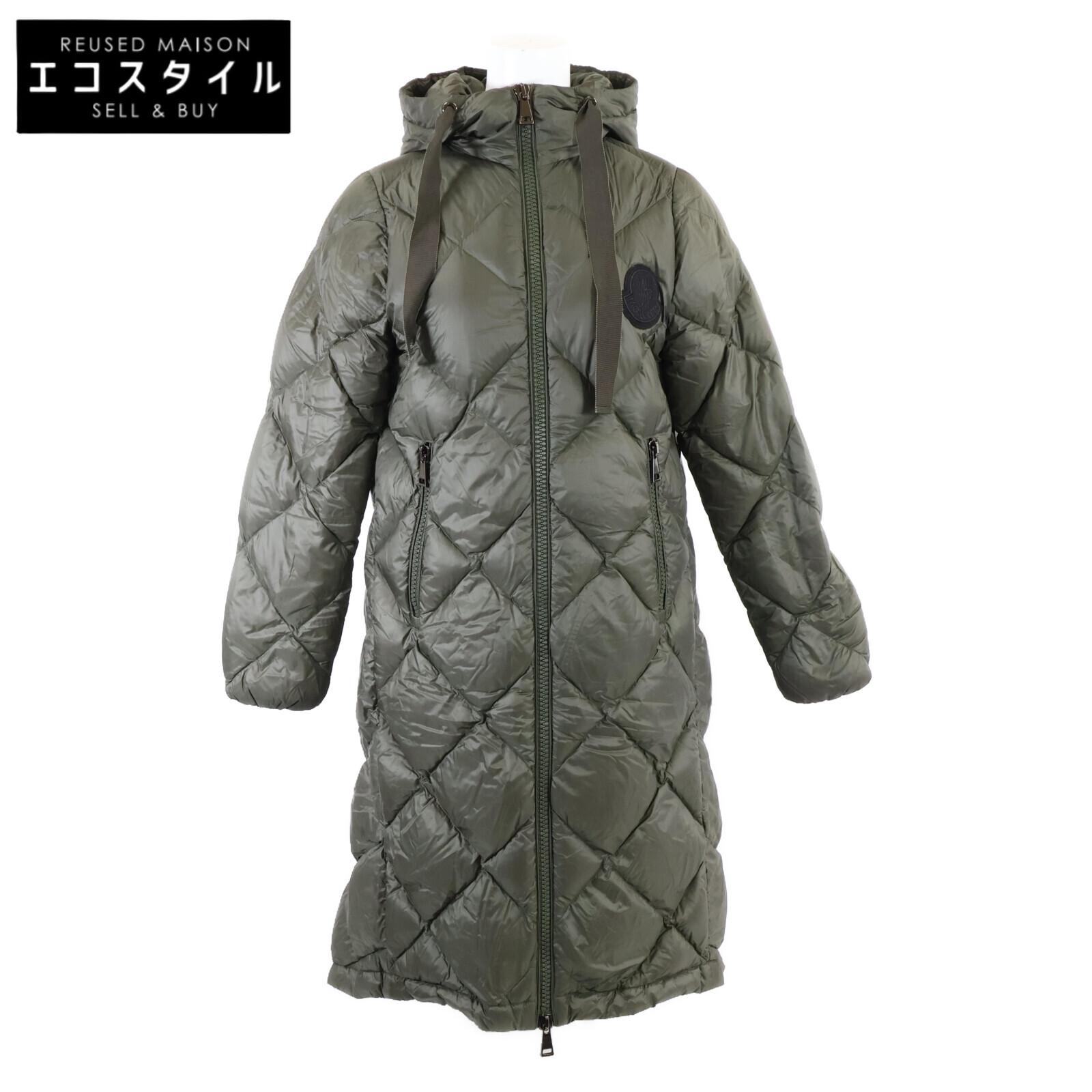 

MONCLER [2020 model] DUROC quilted hoodie down coat 00 khakiUsed