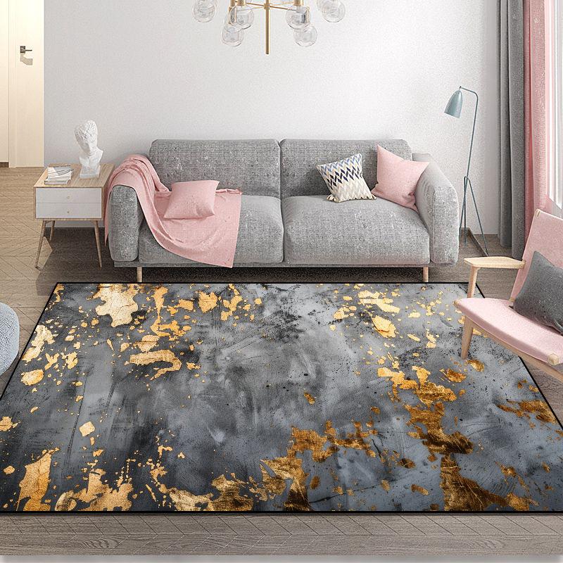 Modern Einfacher Haushaltsmatte Wohnzimmer Abstrakt Bereichsteppich Rutschfest Schlafzimmer Dekoration Teppich Leicht zu Reinigen Kinderteppich 140x200cm