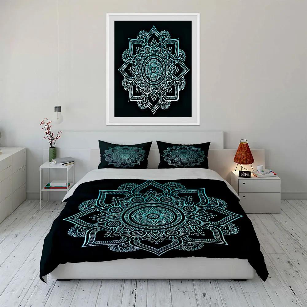 """Mandala Kunst Decoratie Set" Zachte Comfortabele Dekbedovertrek Beddengoed Set Inbegrepen 1*Dekbedovertrek & 2*Kussenslopen cadeau"""