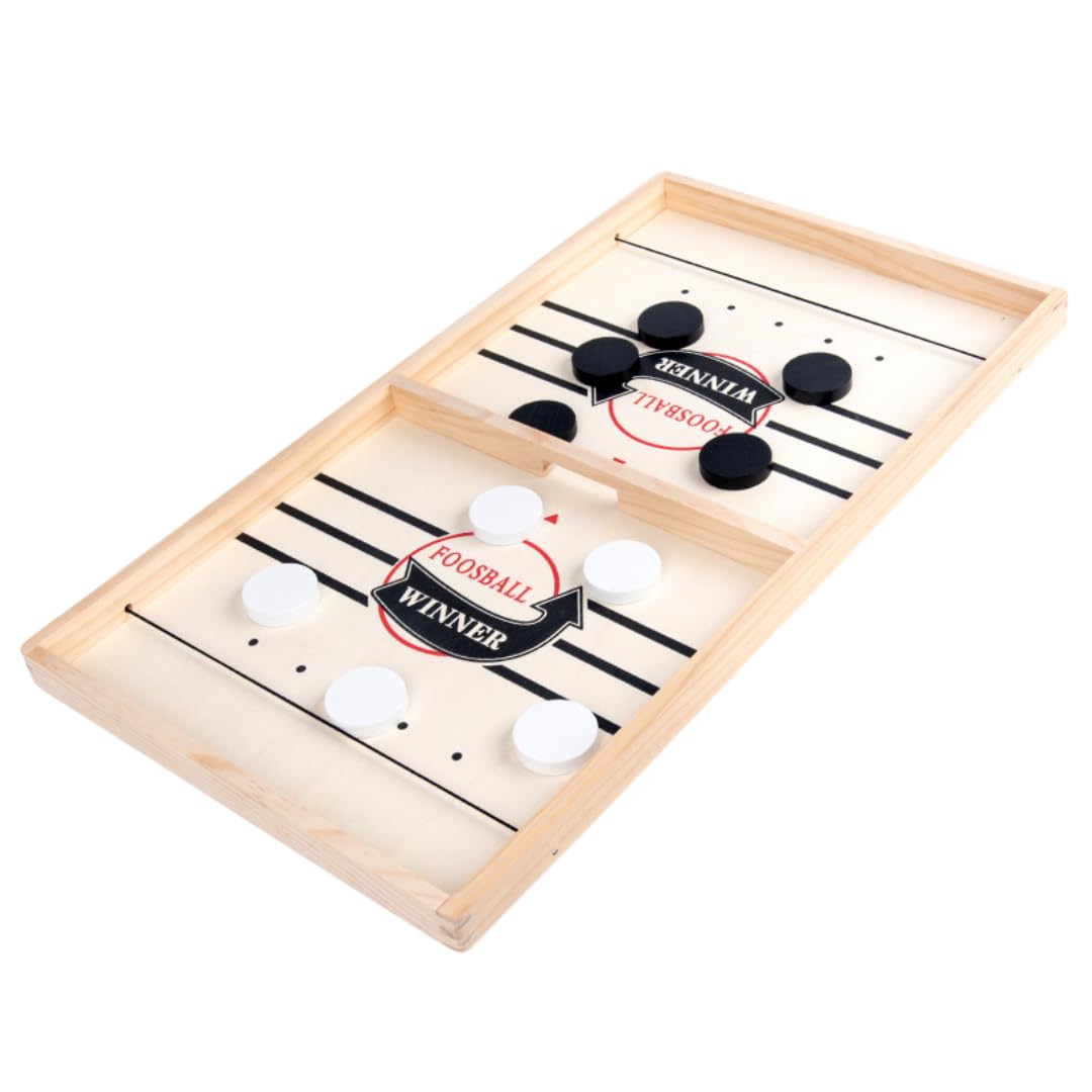 

CocoFill Sling Hockey Tabletop Hockey Game for Adults and Perfect for Parties and Made of Wood Kids, Competitions,
