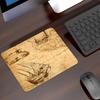 Retro Pirate Ship Nautical Map Mouse Pad Game mause pads Laptops Small Wrist Protector Supplies Desk Accessories Luxury Notebook