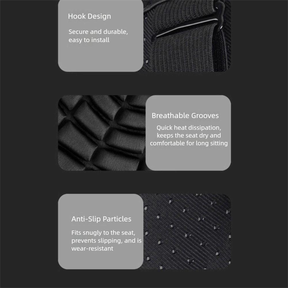 EVA Cushion Motorcycle Seat Pad Soft Comfortable Black Foam Breathable Seat Cover Shock Absorbing Shock Absorbing Seat Cover