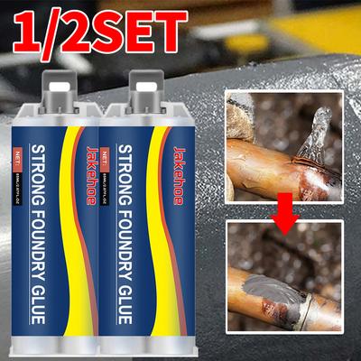 1-2set Strong Foundry Glue Strong Casting Welding Filler AB Glue Industrial Repair Agent Glue Repair for Metal Welding Casting
