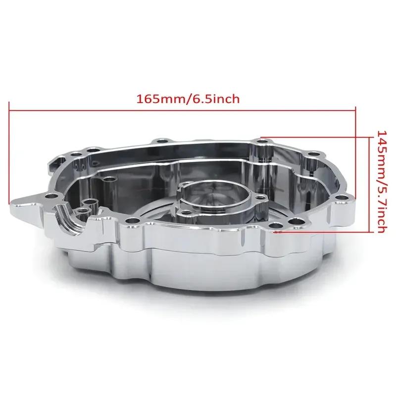 Motorcycle Parts W/Gasket Engine Stator Crankcase Crank Case Cover For Yamaha YZF-R1 2015-2024 Silver