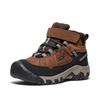 KEEN Kids' Targhee IV Mid WP Sneakers (Sizes 15.0-19.5cm), Targhee Four Mid Waterproof, Bison/Brindle, 15.0cm