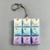 9 Keys Keyboard Fidget Keychain Keyboard Clicker Mechanical Keyboard Keyring Stress Relief Toys Gift For Girlfriend