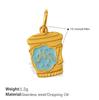 Colorful Enamel Beverage Pendant - Sweet Girl Fashion Jewelry