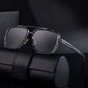 JYL TS Men's Retro Double-Bridge - Square Unique Sun Shades CY-98377