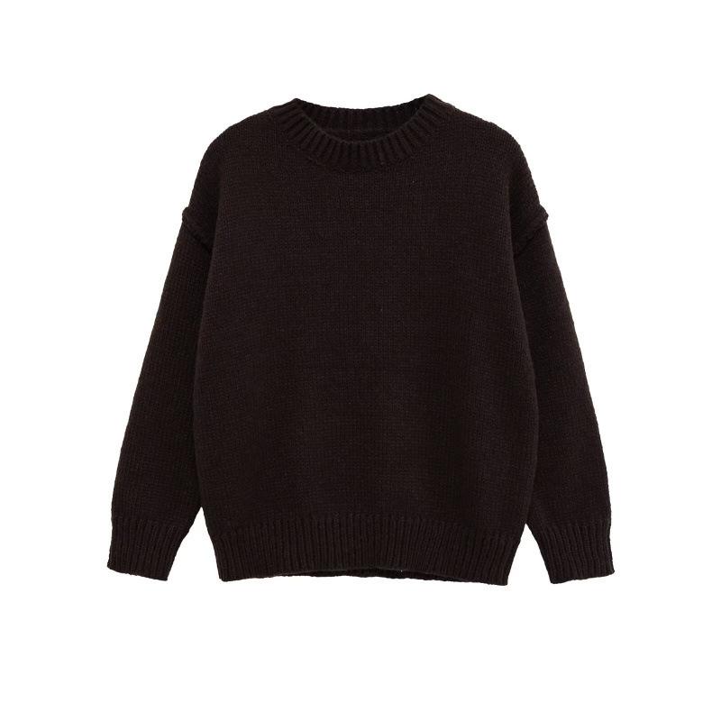 European and American Style, New Women's Fashion, Versatile, Cross-border Wholesale Sewn-embellished Knit Sweater