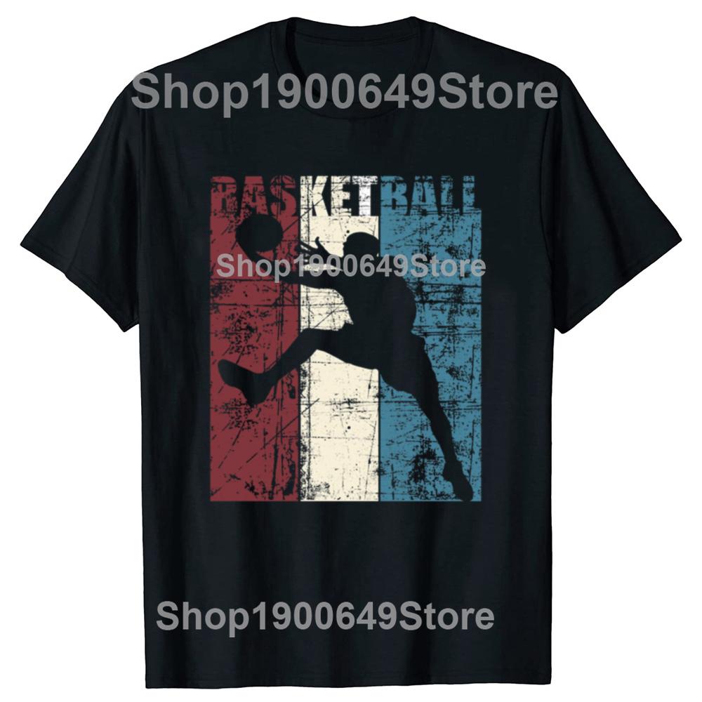 Funny Colorful Basketball Design Boys Player T Shirt Men Women Cotton Humor Streetwear Tee Shirt Short Sleeve Unisex Clothing