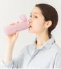 Thermos Water Bottle Vacuum Insulated Mobile Mug Open Pink P [One-Touch Type] 0.35L JNS-350