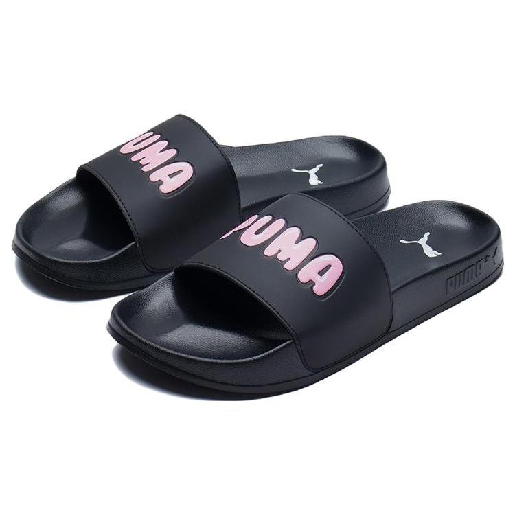 (WMNS) PUMA Leadcat 2.0 Logo Slide 'Black' Women's 387234-02