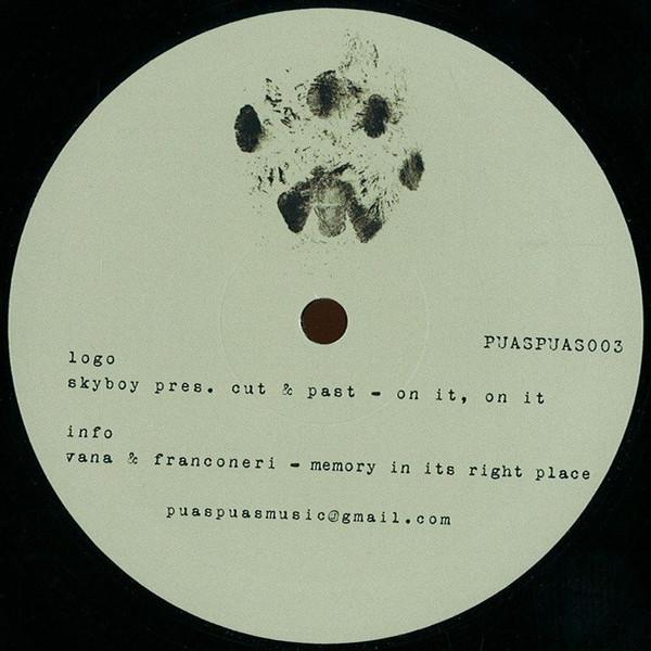 

12inch Record SKYBOY PRESENTS CUT PAST VANA PuasPuas003 PUASPUAS003 Puas Puas 2013 Italy Dance Electronica Used