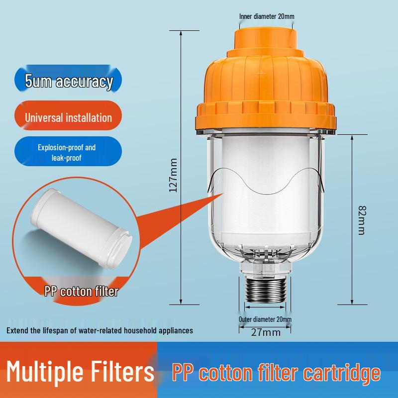 Electric Water Heater & Shower Pre-Filter Purifier for Scale Prevention