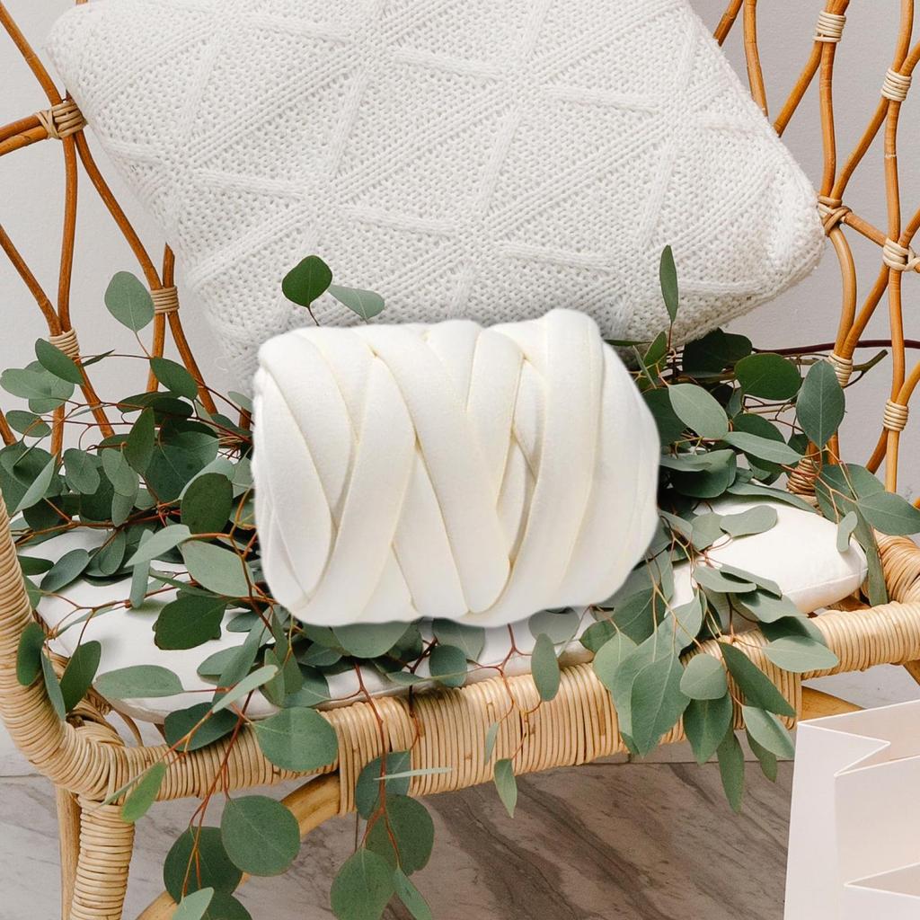 0.55lbs Chunky Yarn Bulky Yarn Thick Hand Knitting Tube Yarn Giant Yarn for Arm