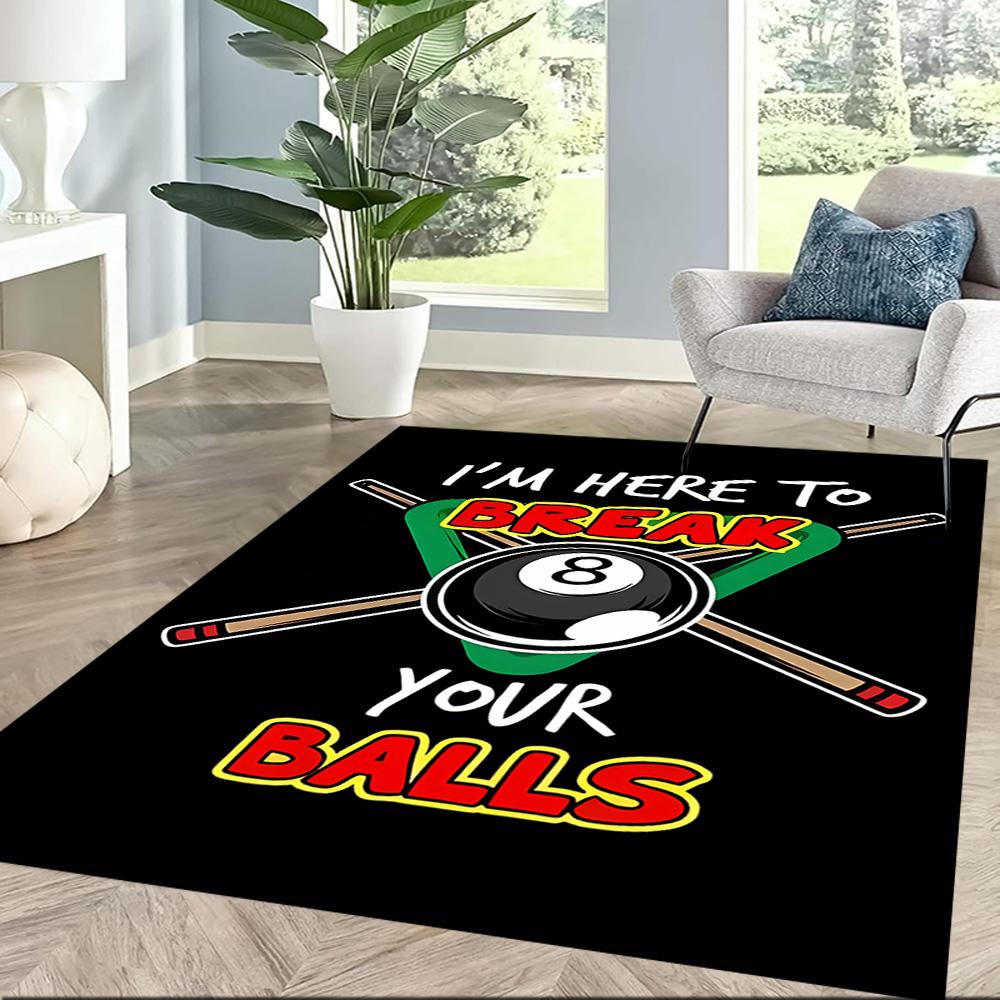 Pool Table Setup Floor Mats for Living Room, Bedroom and Room Decoration Are Suitable for Gifts.