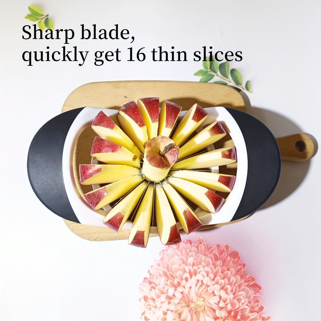 Großer 16-Klingen-Apfelschneider, Ein Apfelschneider und Entkerner, Hergestellt aus verbessertem Edelstahl.