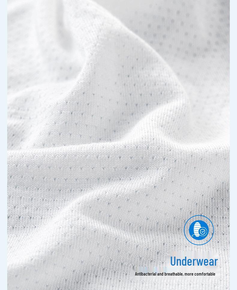 Yu Yue Men's Mid-Waist Ice Silk Seamless Underwear - Comfortable, Thin, Antibacterial Mulberry Silk