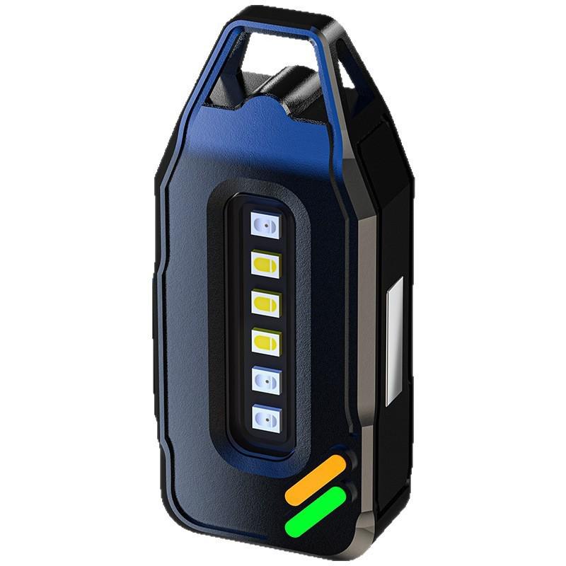 Ultra-Mini LED Magnetic Keychain Light: Compact, Zinc Alloy, High-Brightness Flashlight